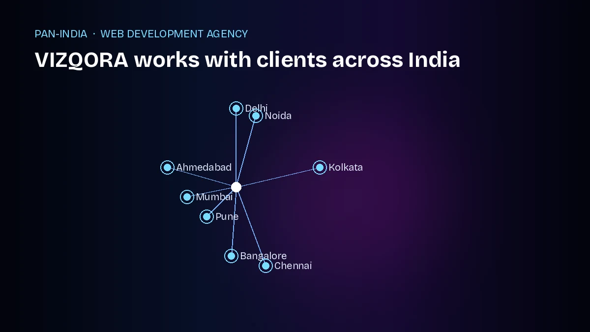 web development agency serving cities across India including Mumbai, Bangalore, Delhi and Pune
