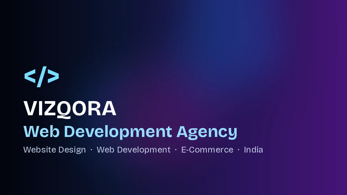 custom web development agency, WordPress and web app development agency - VIZQORA